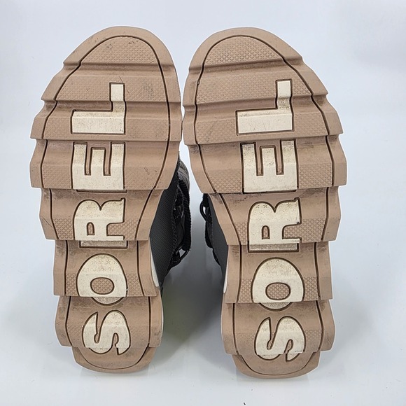 SOREL KINETIC BOOTS WOMENS SIZE 7 GRAY WINTER WATERPROOF SLOUCH DURABLE LACE UP - Picture 10 of 12